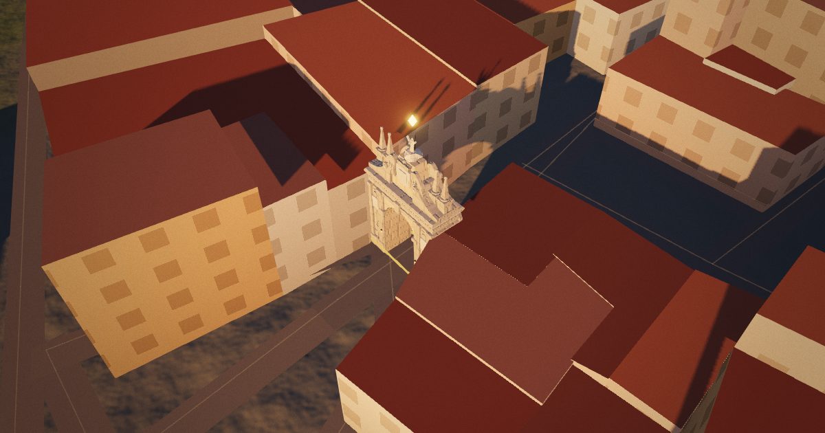 Arco da Porta Nova: 3D view