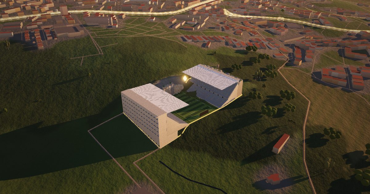 Braga Municipal Stadium: 3D view