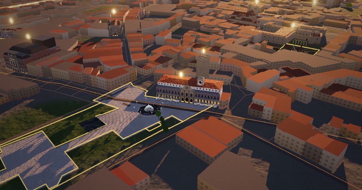 Republic Square and Arcada: 3D view