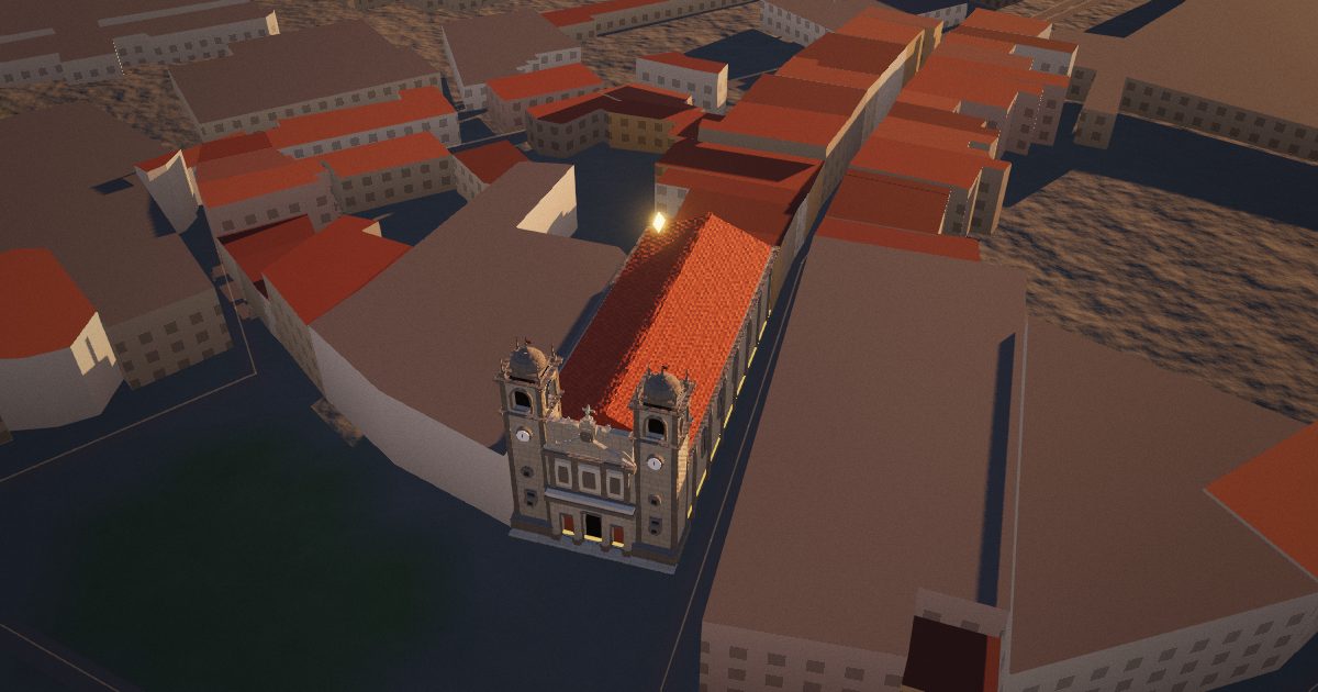 Santa Cruz Church: 3D view