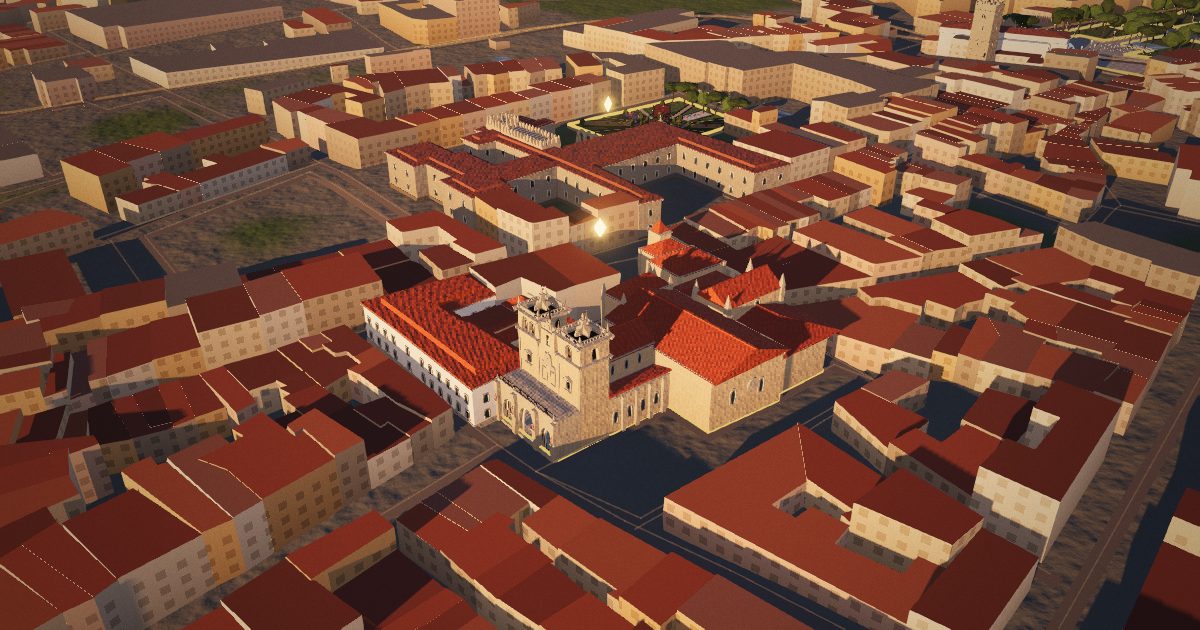 Braga Cathedral: 3D view