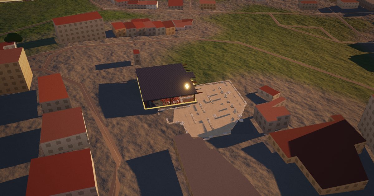 Roman Baths of Alto da Cividade: 3D view