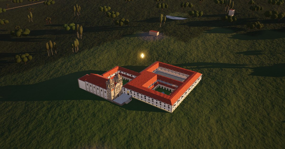 São Martinho de Tibães Monastery: 3D view
