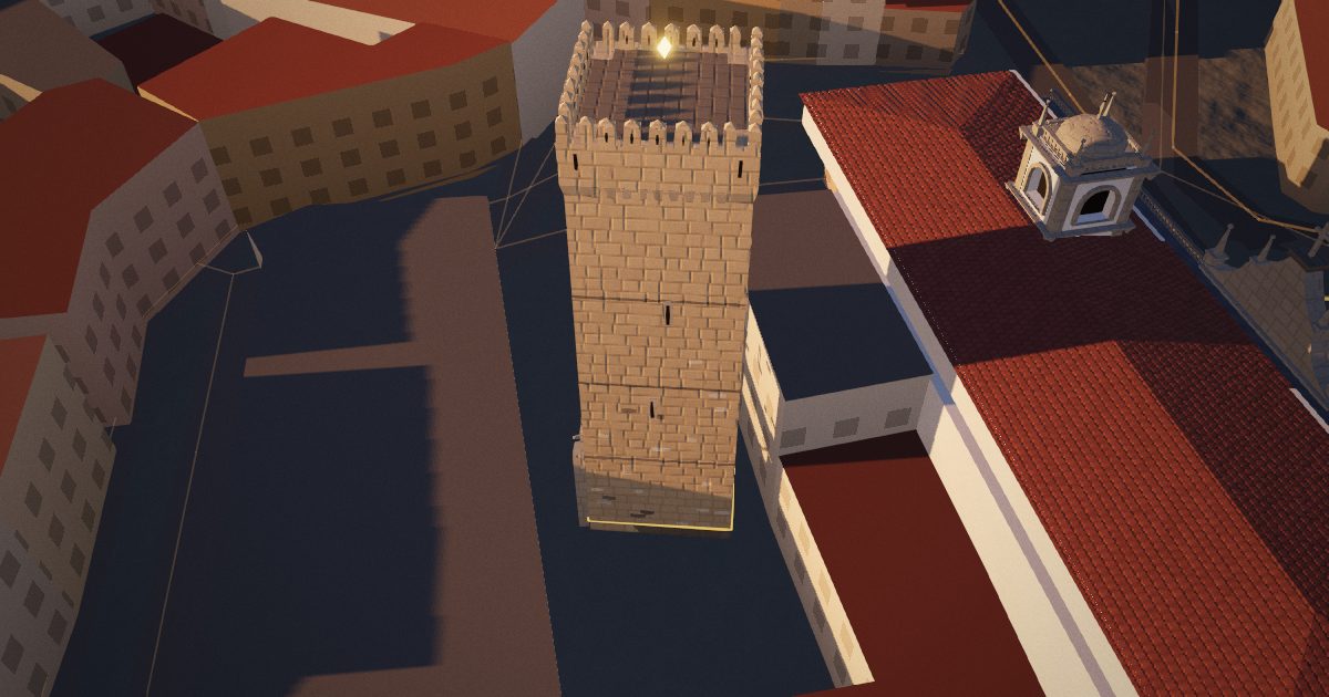 Braga Castle Keep: 3D view